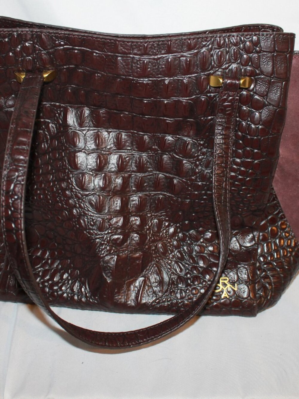 orYANY crocodile-embossed leather tote bag